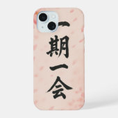 Ichigo Ichie Sakura Zen iPhone Case  iPhone 15 Hülle (Rückseite)