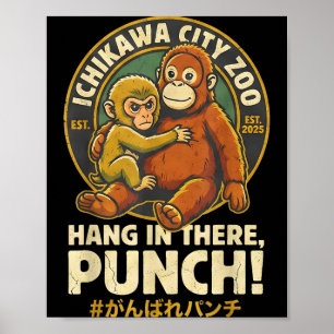 Ichikawa Stadtzoo halt dich fest Punch  Poster