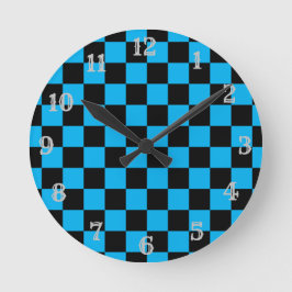 "Ichimatsu" Checkered Japanese pattern Clock Runde Wanduhr