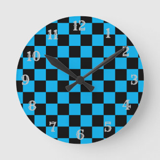 "Ichimatsu" Checkered Japanese pattern Clock Runde Wanduhr