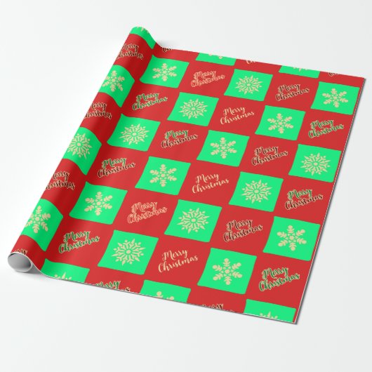 Ichimatsu Christmas Pattern Geschenkpapier (Ungerollt)