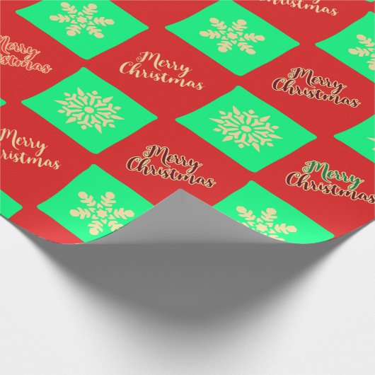 Ichimatsu Christmas Pattern Geschenkpapier (Ecke)