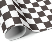 Ichimatsu japan traditionelles Muster schwarz Geschenkpapier (Rolleneckpunkt)