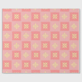 Ichimatsu Stars Mix Pattern Geschenkpapier (Flach)