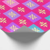 Ichimatsu Stars Pattern Geschenkpapier (Ecke)