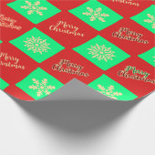 Ichimatsu Weihnachtsmuster Geschenkpapier (Ecke)