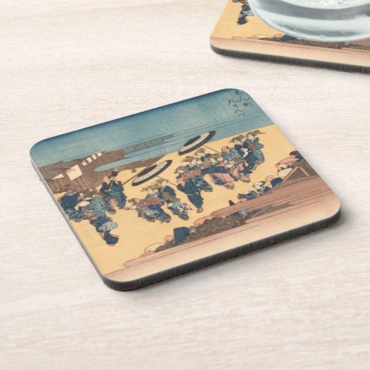 Ichiryusai Hiroshige Untersetzer (Linke Seite)