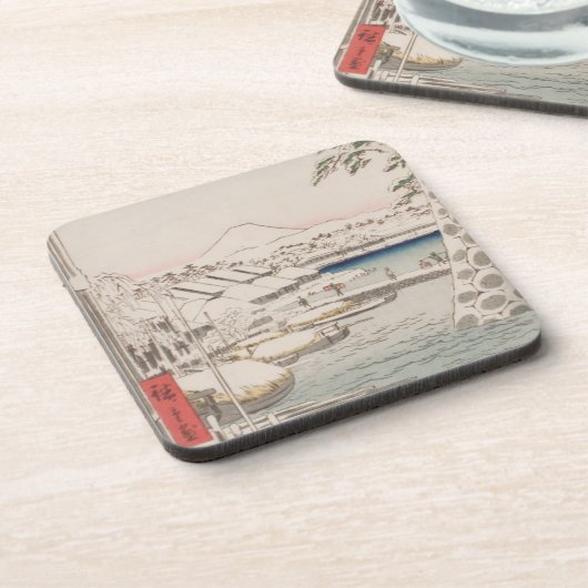 Ichiryusai Hiroshige Untersetzer (Linke Seite)