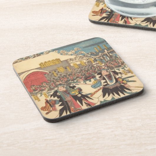 Ichiryusai Hiroshige Untersetzer (Linke Seite)