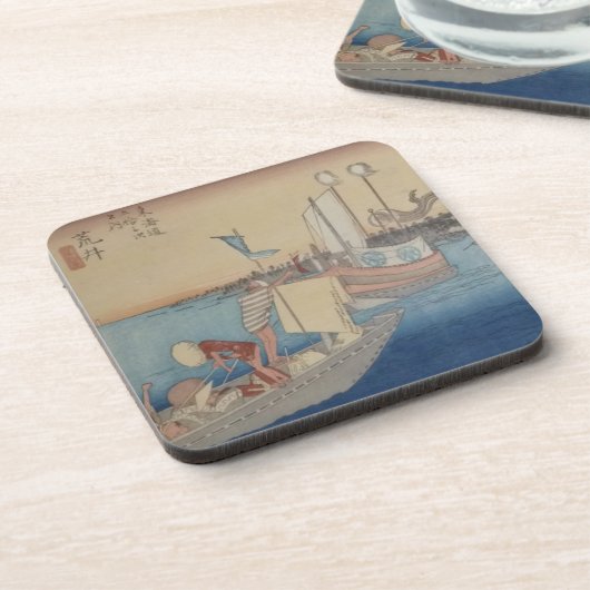 Ichiryusai Hiroshige Untersetzer (Linke Seite)