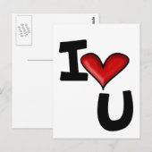 ichliebzdich postkarte (Vorne/Hinten)