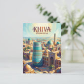 Ichon Kala Usbekistan Postkarte (Stehend Vorderseite)