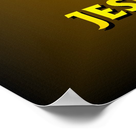 ICHTHUS: Altes Fischsymbol Poster (Ecke)