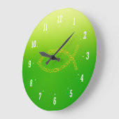 Ichthus - Christian Fish Symbol Wall Clock Große Wanduhr (Winkel)