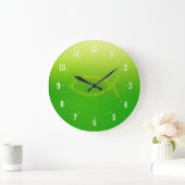 Ichthus - Christian Fish Symbol Wall Clock Große Wanduhr (Zuhause)