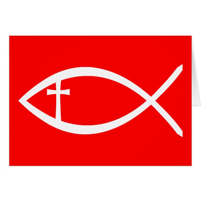 Ichthus Christlich Fisch (Vorderseite (Horizontal))