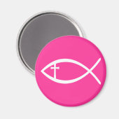 Ichthus Christlich Fisch Magnet (Vorderseite/Rückseite)