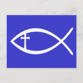 Ichthus Christlich Fisch Postkarte (Vorderseite)