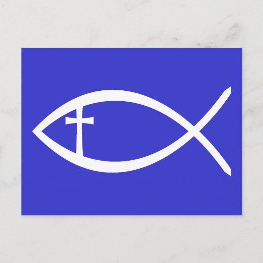Ichthus Christlich Fisch Postkarte (Vorderseite)