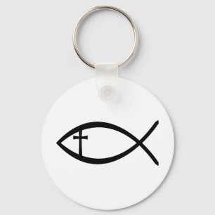 Ichthus Christlich Fisch Schlüsselanhänger