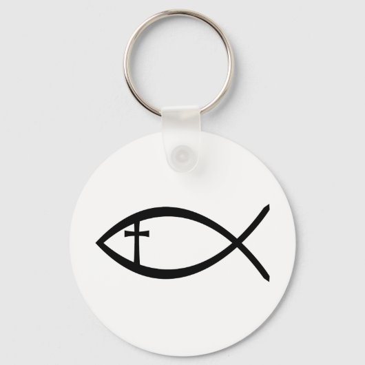 Ichthus Christlich Fisch Schlüsselanhänger (Vorderseite)