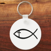 Ichthus Christlich Fisch Schlüsselanhänger (Vorderseite)