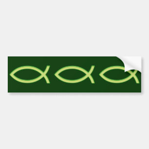 Ichthus - christliche Fisch-Symbole Autoaufkleber