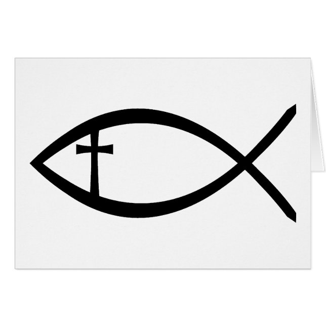 Ichthus christliche Fische (Vorderseite (Horizontal))