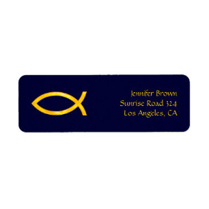 Ichthus - christliches Fisch-Symbol -