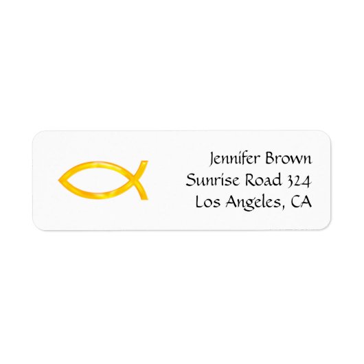 Ichthus - Christliches Fischsymbol (Vorne)