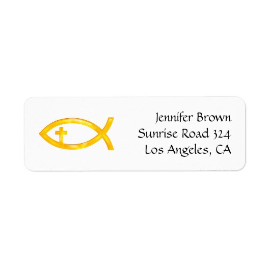 Ichthus | Christliches Fischsymbol (Vorne)