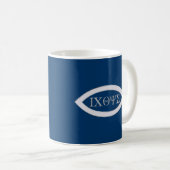 Ichthus | Christliches Fischsymbol Kaffeetasse (VorderseiteRechts)