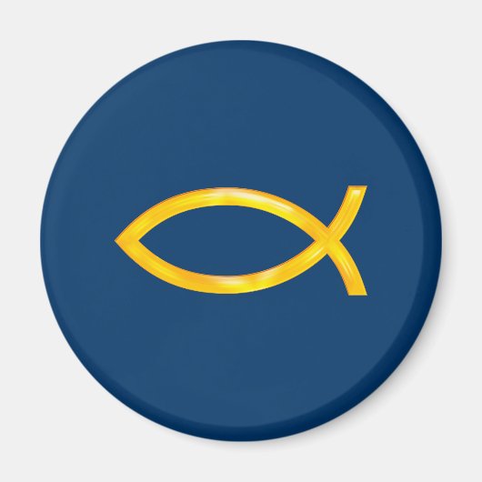 Ichthus - Christliches Fischsymbol Magnet (Vorne)