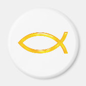 Ichthus - Christliches Fischsymbol Magnet (Vorne)