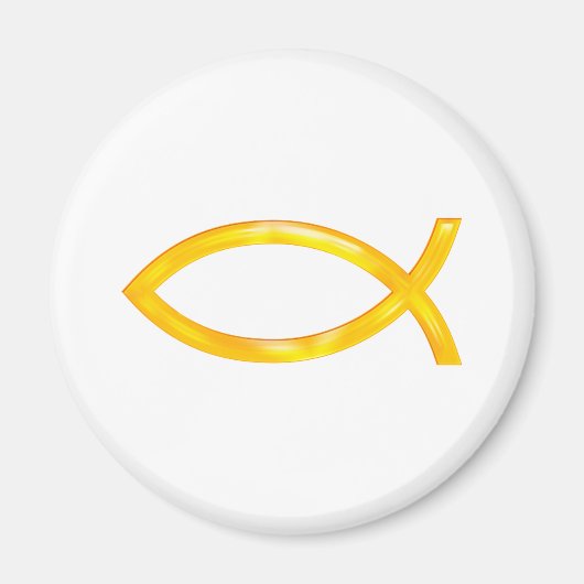 Ichthus - Christliches Fischsymbol Magnet (Vorne)
