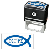 Ichthus - Christliches Fischsymbol Permastempel (Beispiel)