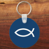 Ichthus - Christliches Fischsymbol Schlüsselanhänger (Vorderseite)