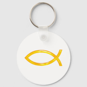 Ichthus - Christliches Fischsymbol Schlüsselanhänger
