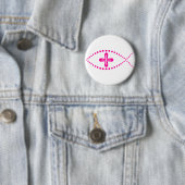 Ichthus Pink Christlich Fisch Button (Beispiel)