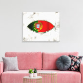 Ichthus - Portugese Flag Leinwanddruck (Insitu (Wohnzimmer))
