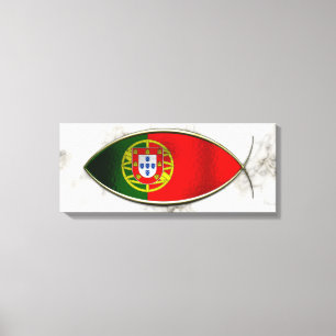 Ichthus - Portugese Flag Leinwanddruck