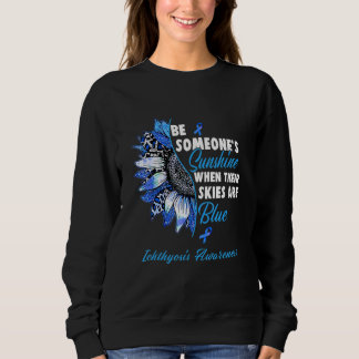 Ichthyosis Awareness Blue Ribbon Sonnenblume Sweatshirt