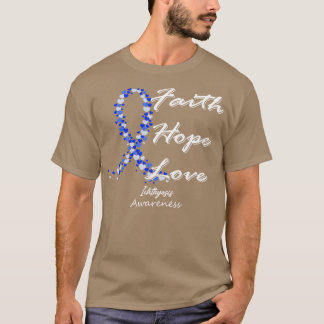 Ichthyosis Awareness Faith Hope Liebe in dieser Fa T-Shirt