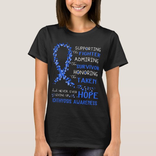 Ichthyosis Warrior Supporting Fighter T-Shirt (Vorderseite)