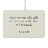 Ichthys Christian Symbol Autolufterfrischer (Rückseite)