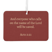 Ichthys Christian Symbol Autolufterfrischer (Rückseite)