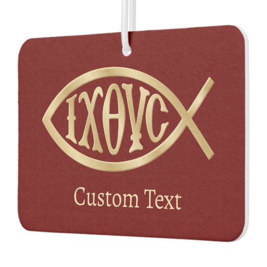 Ichthys Christian Symbol Autolufterfrischer (Links)