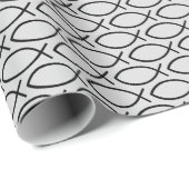Ichthys Christian Symbol Pattern Geschenkpapier (Rolleneckpunkt)