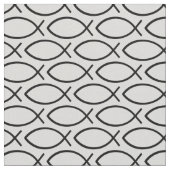 Ichthys Christian Symbol Pattern Stoff (Nahaufnahme)