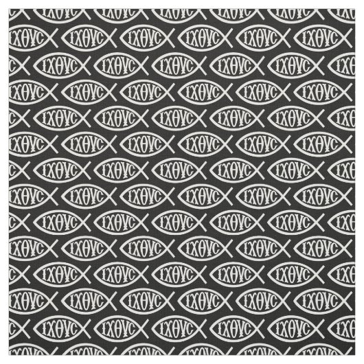Ichthys Christian Symbol Pattern Stoff (Muster)